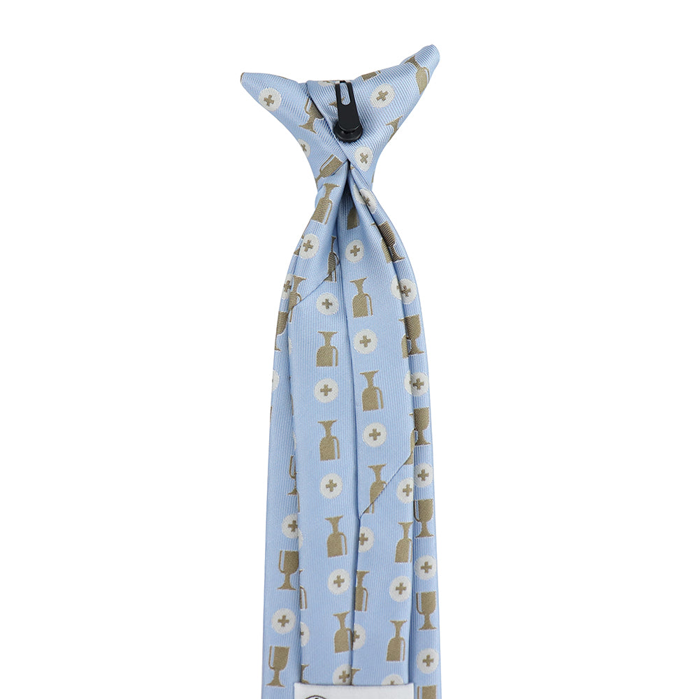 Boy’s necktie for First Communion, refined Catholic keepsake gift