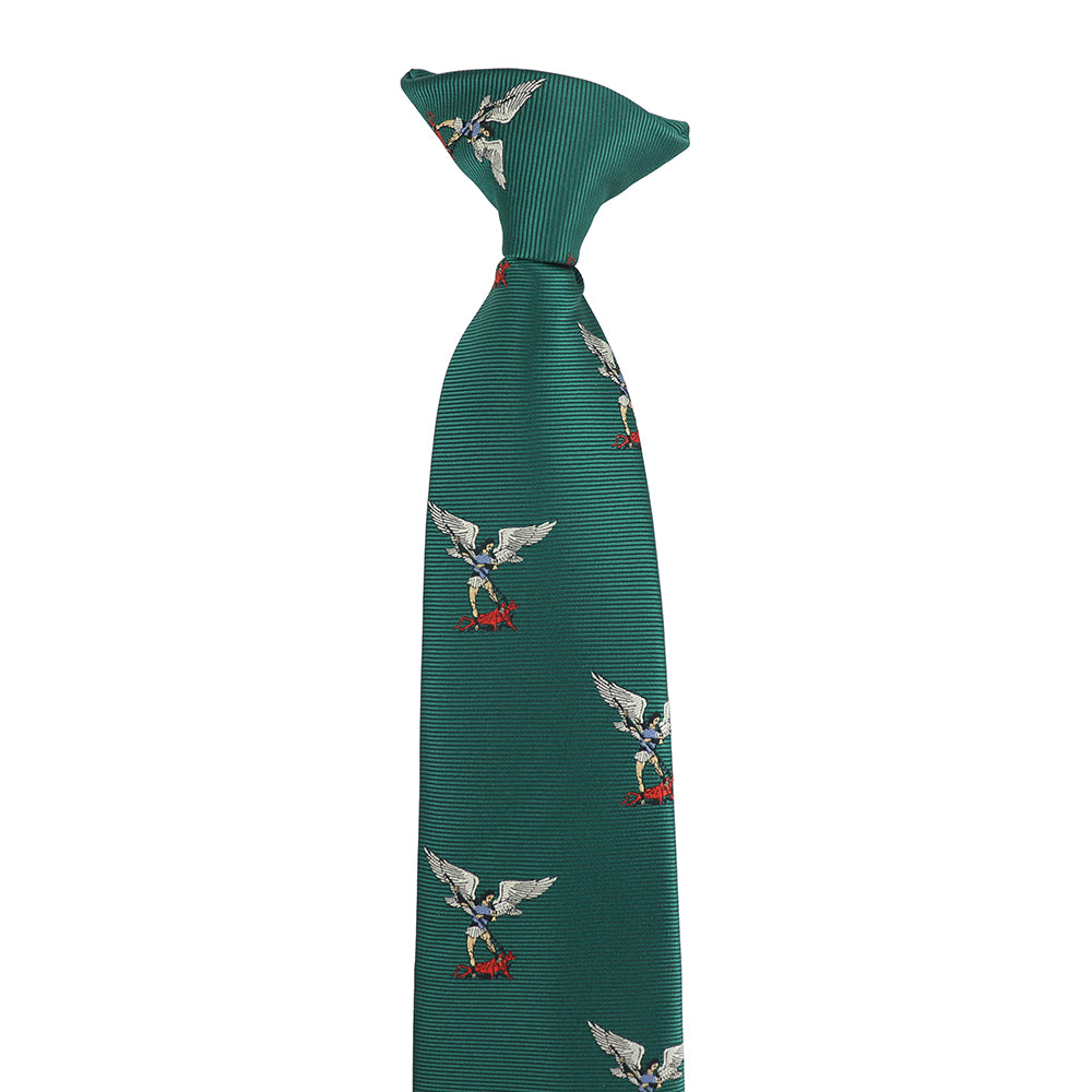 Boy’s Lamb of God tie, woven Agnus Dei motif, perfect for church or school