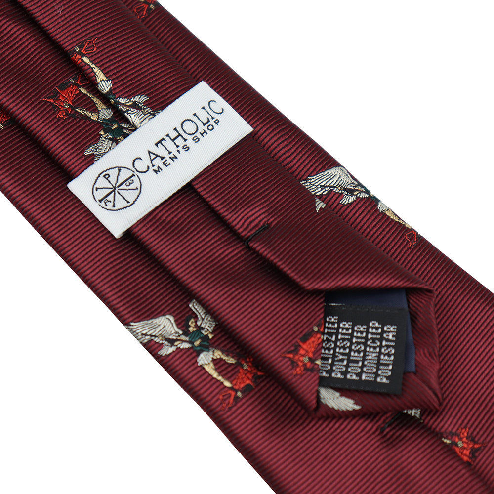 Boy’s clip-on tie, Lamb of God design ideal for First Communion or Christmas Mass