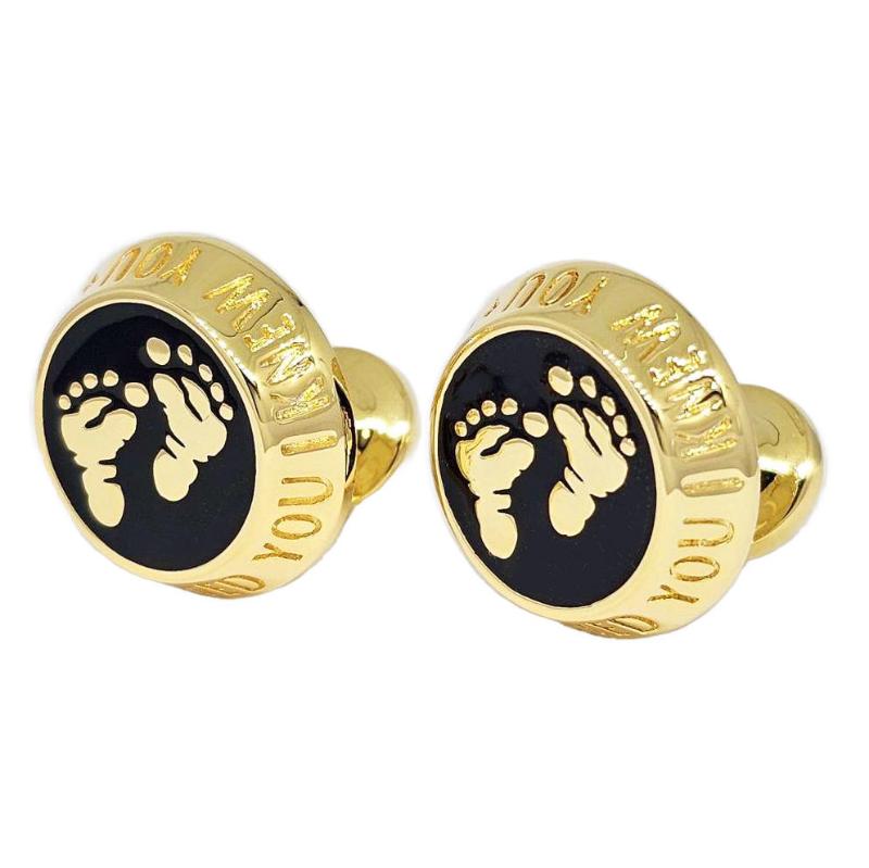 Faith-inspired cufflinks, subtle pro-life symbolism crafted in refined style