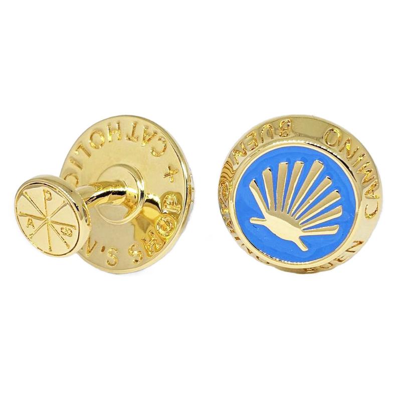 Buen Camino 14K Gold Plated Cufflinks