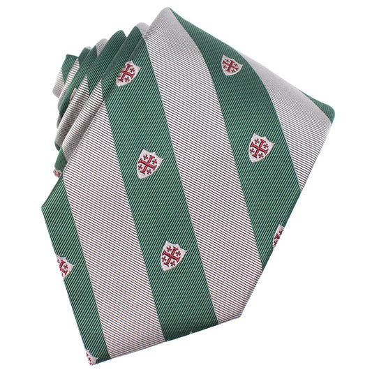 Regimental Stripe Jerusalem Cross necktie.