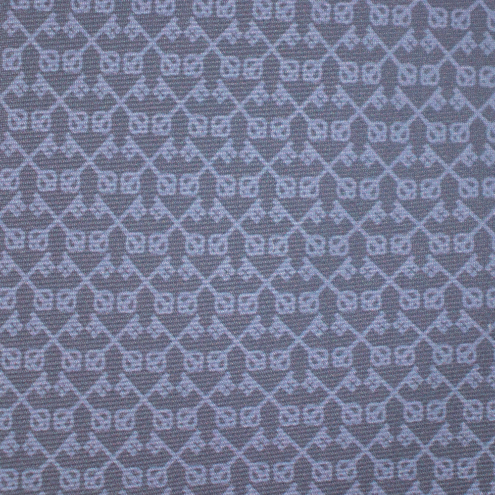 Keys of St. Peter Micro Pattern Silk Necktie: Catholic Tie in Rose & Azure, Blue & Silver Gray, or Royal Purple & Navy