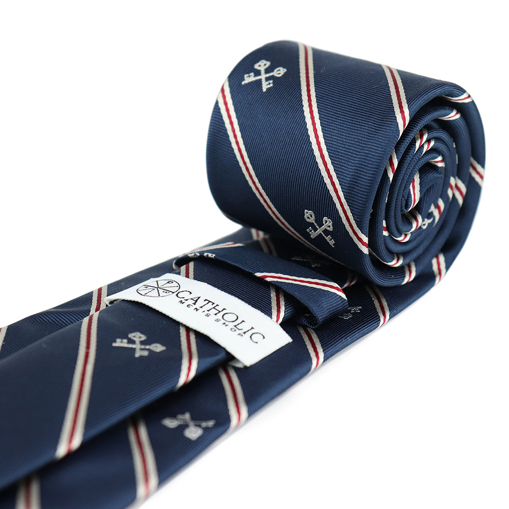 Keys of St. Peter Woven Silk Necktie