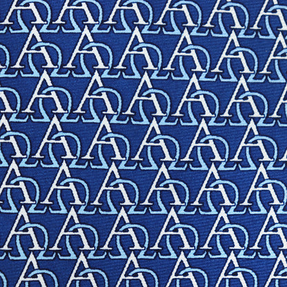 Alpha Omega Silk Screenprint Necktie