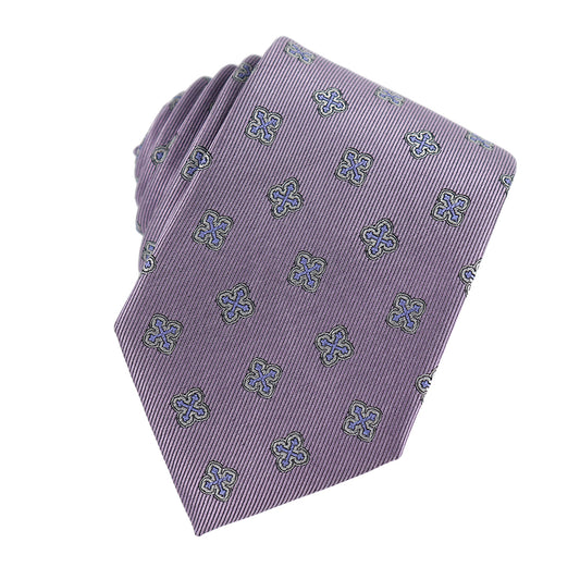 Byzantine Cross Woven Silk Necktie