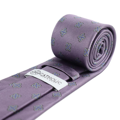 Byzantine Cross Woven Silk Necktie
