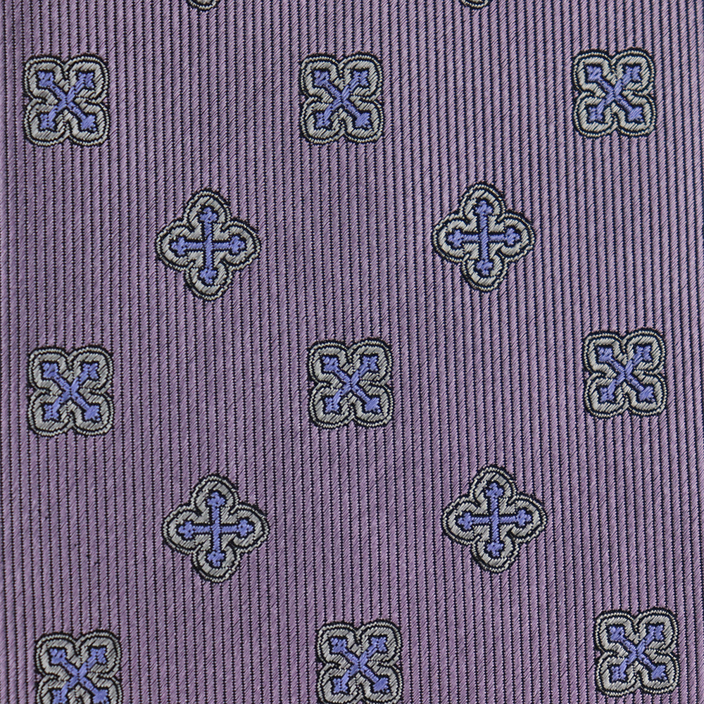 Byzantine Cross Woven Silk Necktie