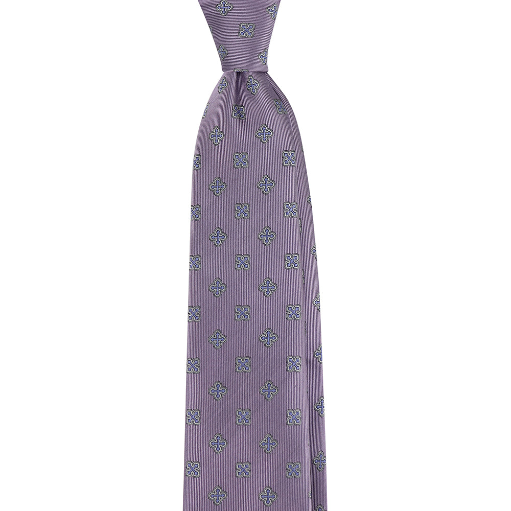 Byzantine Cross Woven Silk Necktie