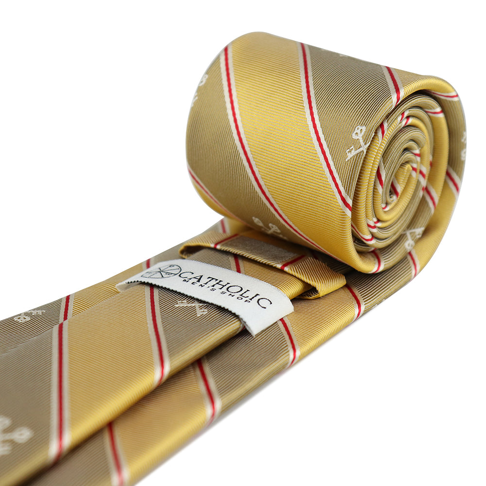 Keys of St. Peter Woven Silk Necktie