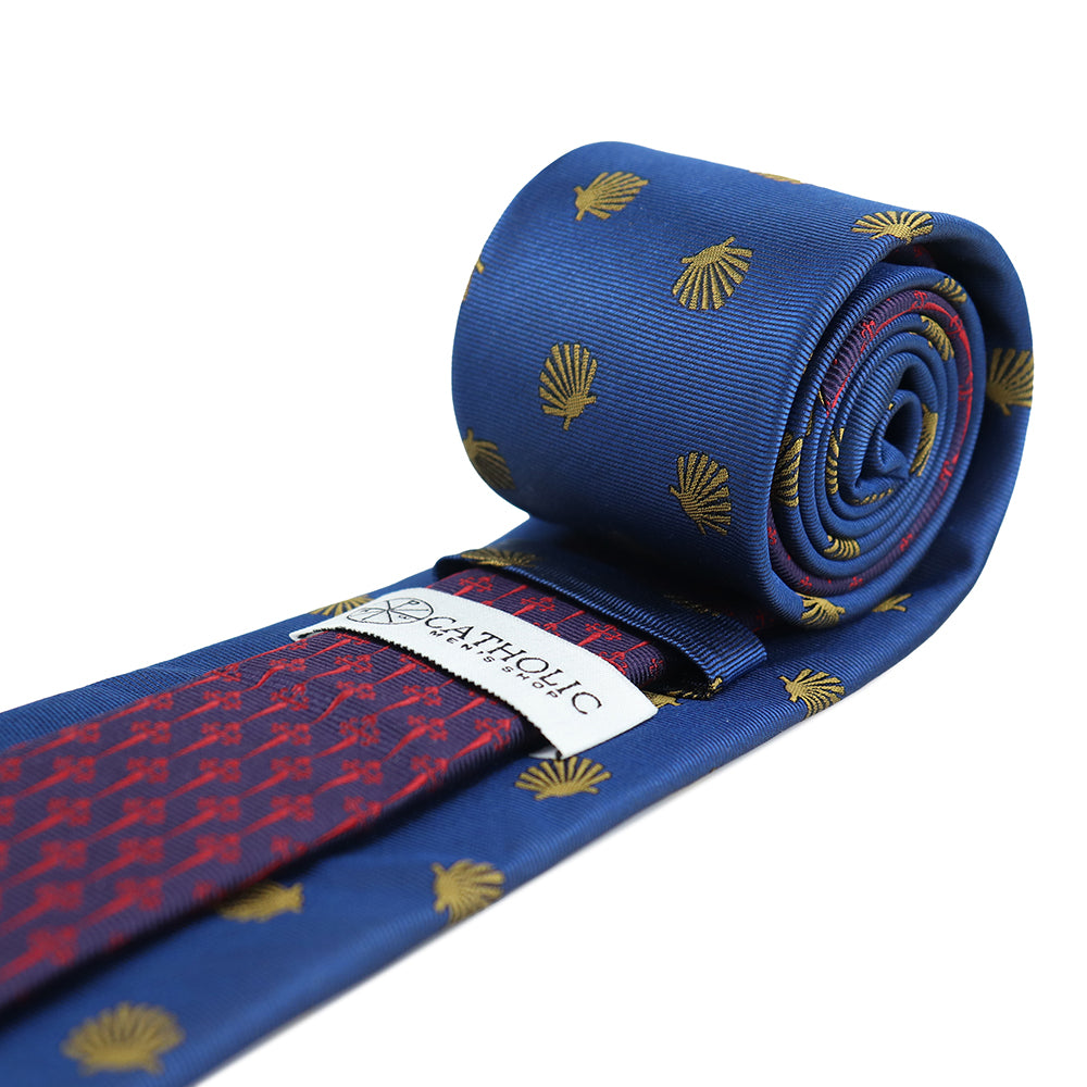Camino de Santiago Woven Silk Necktie