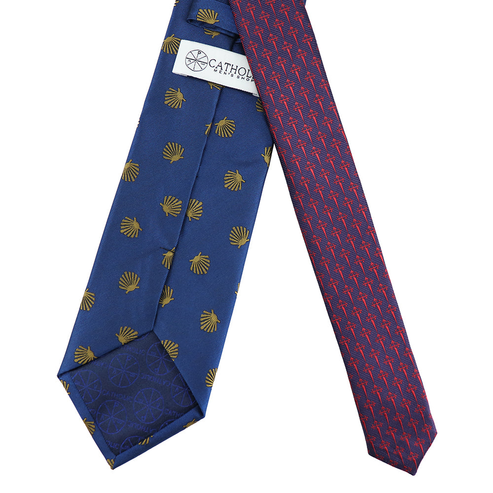 Camino de Santiago Woven Silk Necktie