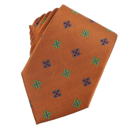 Byzantine Cross Woven Silk Necktie