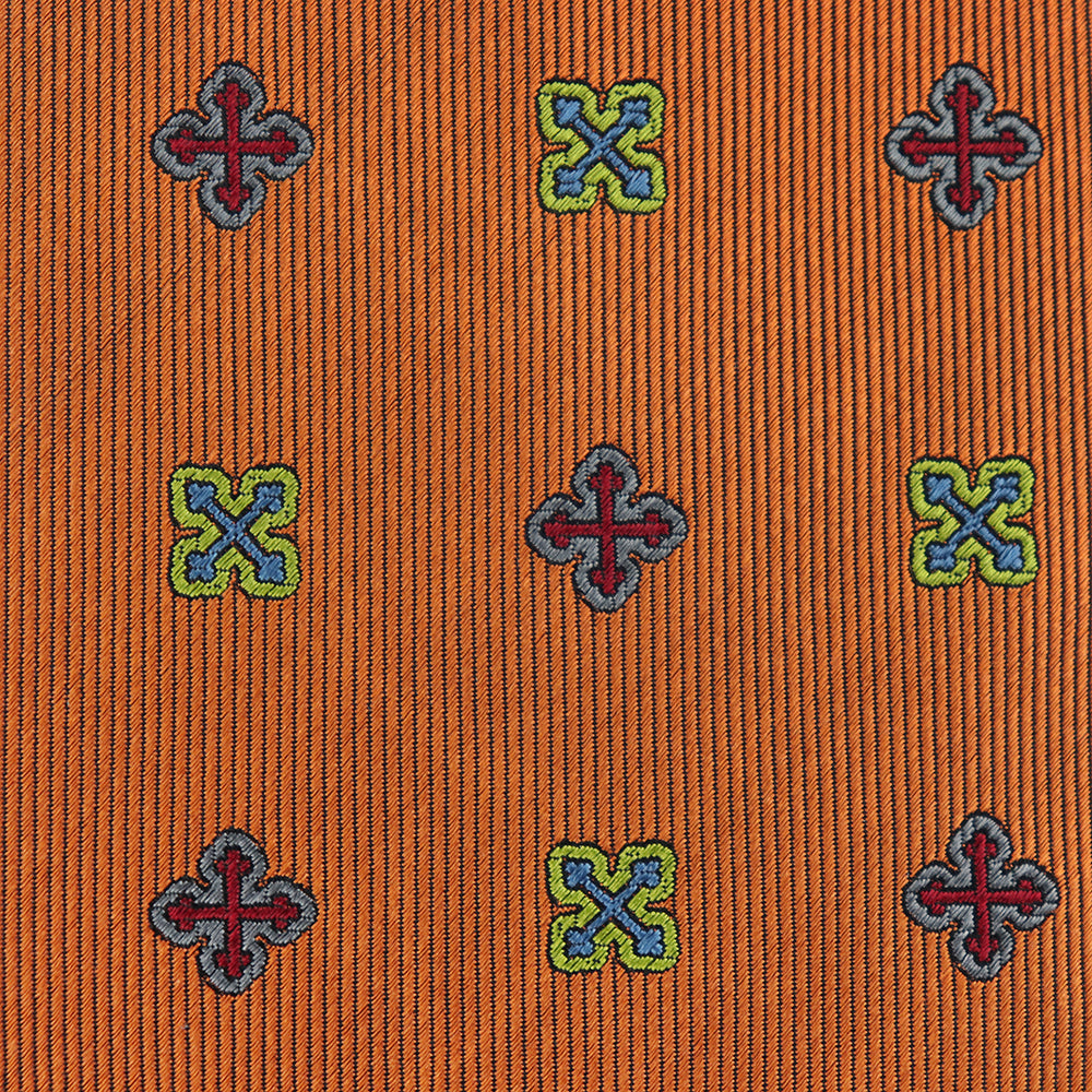 Byzantine Cross Woven Silk Necktie