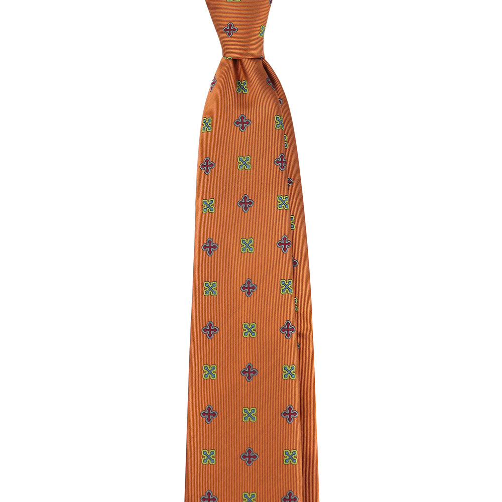 Byzantine Cross Woven Silk Necktie