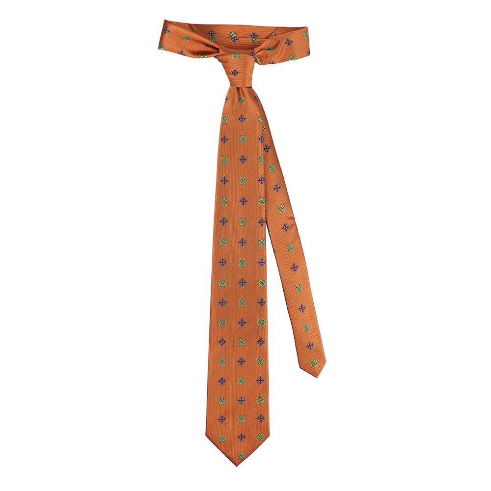 Byzantine Cross Woven Silk Necktie