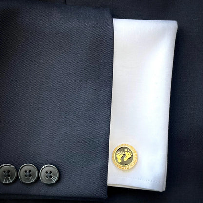 Luxury pro-life cufflinks, devotional men’s gift for faithful professionals